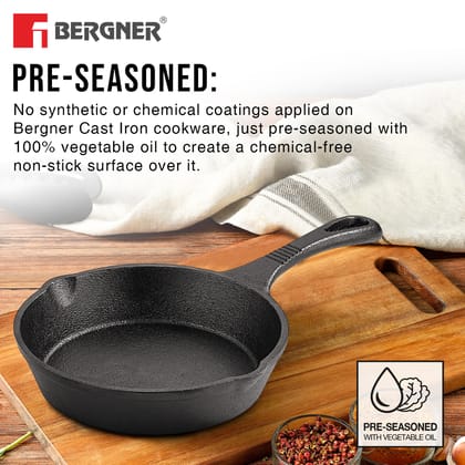 Bergner Eco Cast Iron Skillet-15cm
