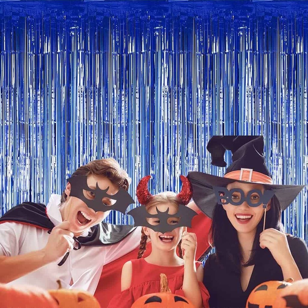 Blue Foil Curtain 6FT X 3 FT - Party and Festive Needs | Buy online on ZillyBuy