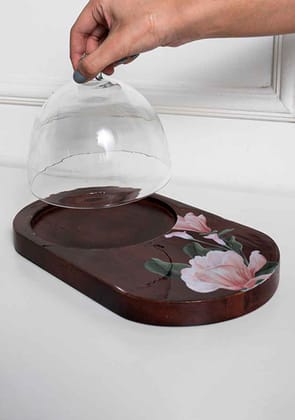 Peony Platter & Cloche