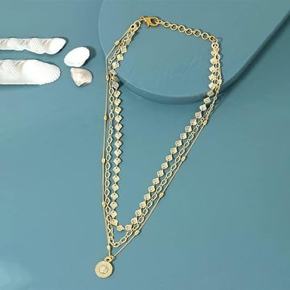Gold-Plated Brass Layered Chain