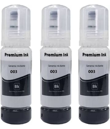 TEQUO 003 001 INK Black Pack of 3 Cartridge for L3110, L3100, L3101, L3115, L3116, L3150, L3151, L3152, L3156