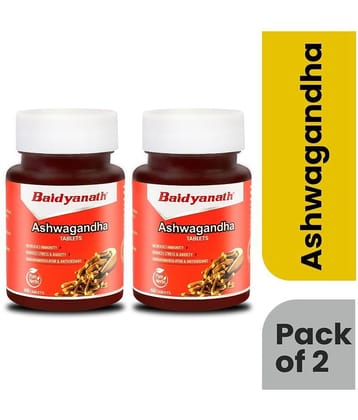 Baidyanath Ashwagandha- 120 TB (60 Tab, 60 Tab) (Pack of 2)