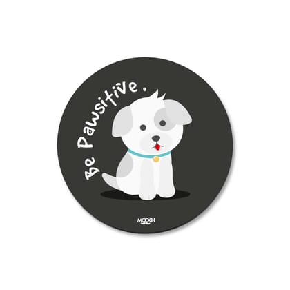 Mooch Magnetic Coaster - Be Pawsitive