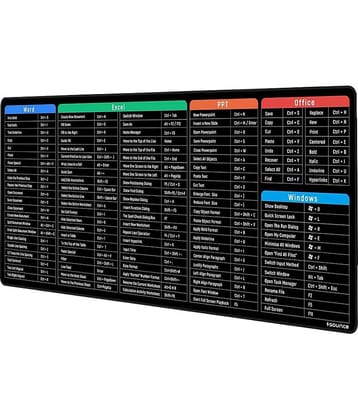 Mouse Pad Advanced Formula Rubber Extended Gaming Mouse Pad with Smooth Mouse Control Mercerized Surface Anti-fray Edges and Anti Slip Rubber Base