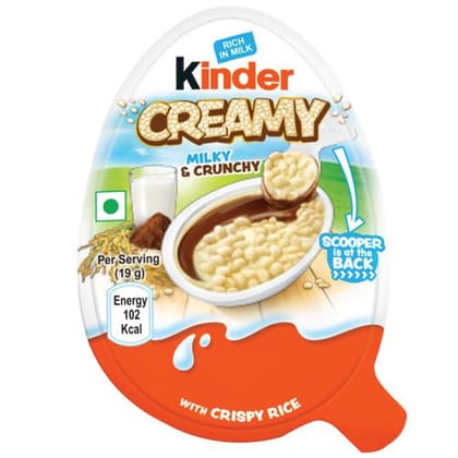 Kinder Joy Creamy Milky & Crunchy With Extruded Rice, 19 gm