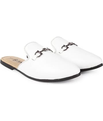 BXXY Mules White Casual Shoes