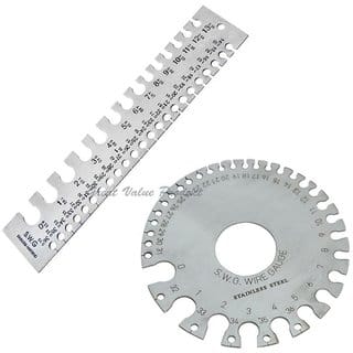 Scorpion Round Stainless Steel Wire Gauge 1-36 Marking Stainless Steel Wire Thickness Gauge
