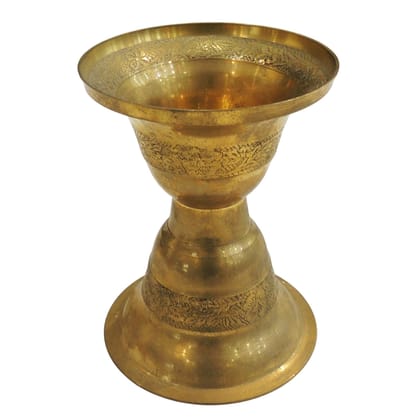 Brass Antique Peekdaan | Traditional Metal Spittoon | Heritage Decor, Height : 6.5 Inch (FMAS088 B)