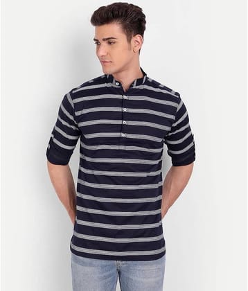 Vida Loca - Navy Cotton Slim Fit Men's Casual Shirt ( Pack of 1 )