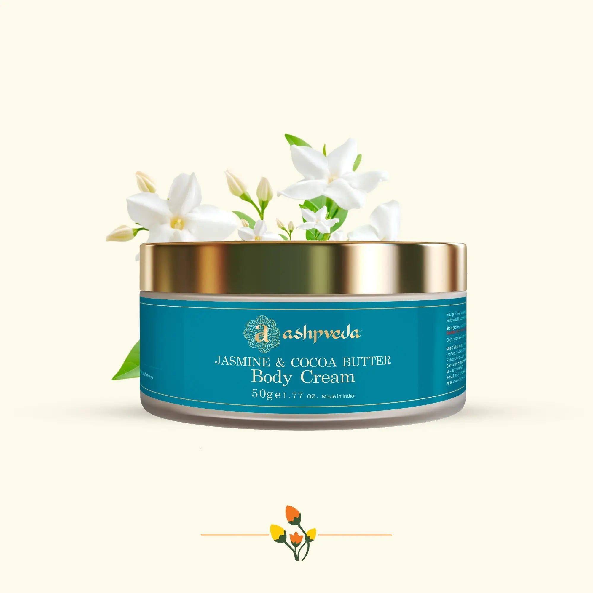 Ashpveda Jasmine and Cocoa Butter Body Cream 50g