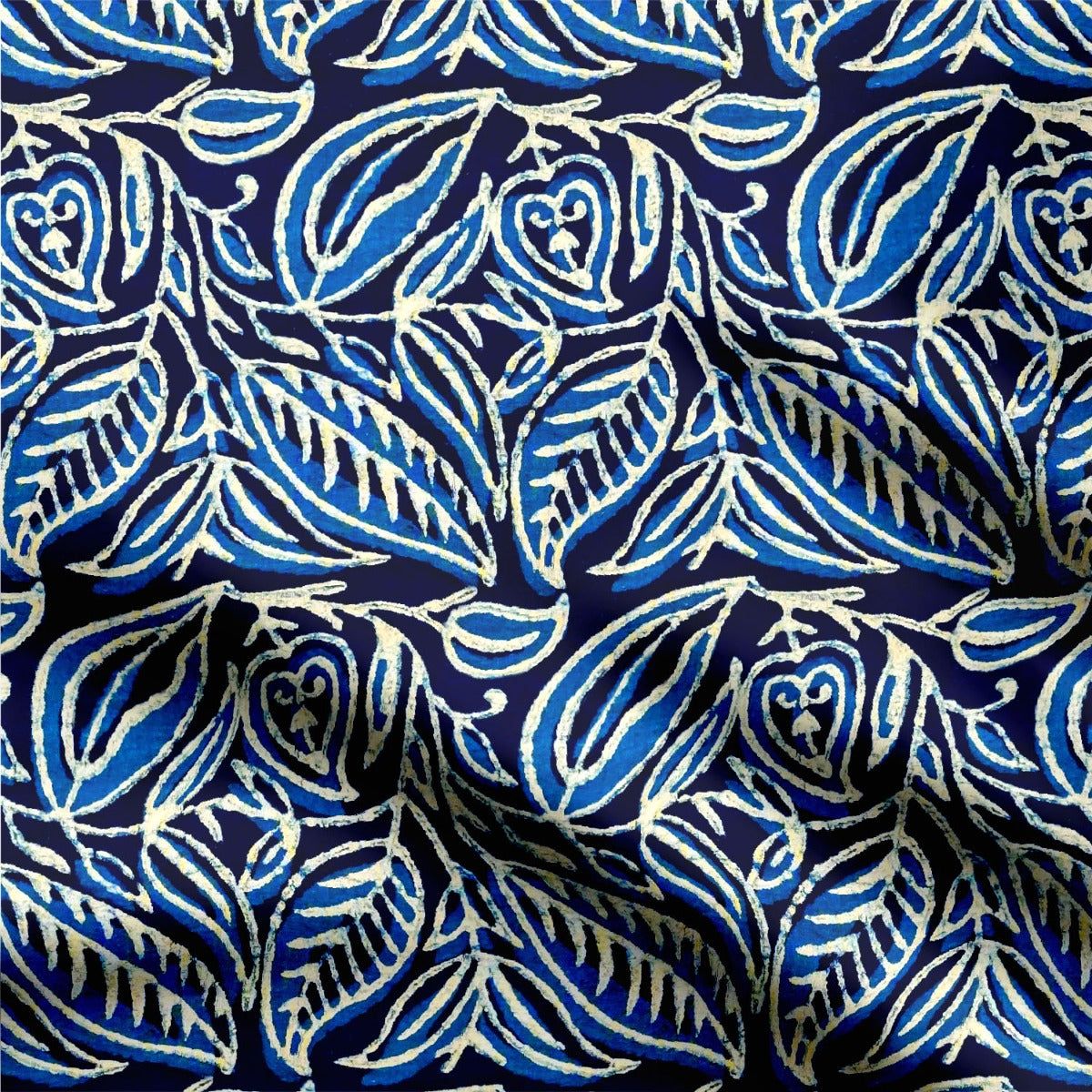 Paisley indigo 1-Satin