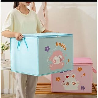 Large capacity storage box for multipurpose storage organiser for clothes, wardrobe.