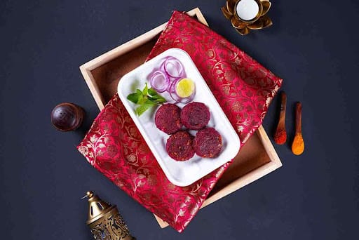 Beetroot Peanut Tikki (4 Pcs)