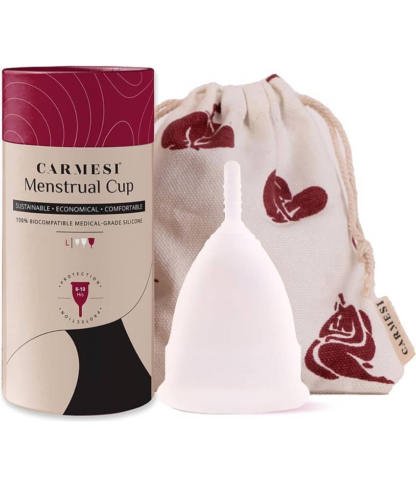 Carmesi Reusable Menstrual Cup for Women - Large Size - With Free Pouch