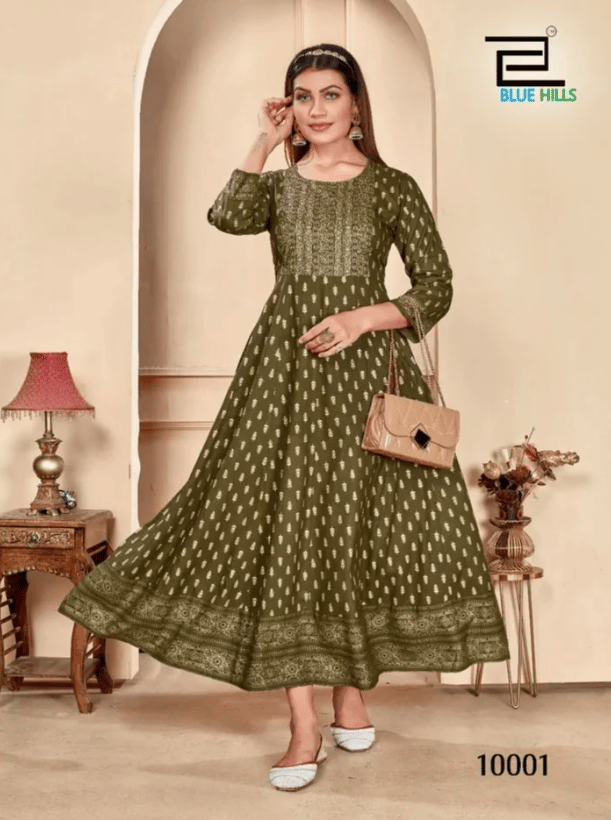Shimmer Bluehills Anarkali Kurtis