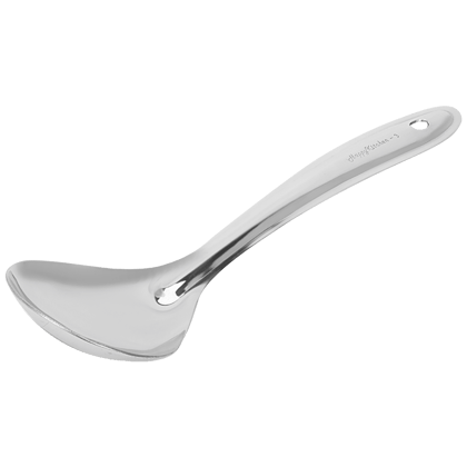 Fackelmann Happy Kitchen Stainless Steel Oval Spoon, 1.1 Mm For Serving, Tossing, Mixing, 1 Pc