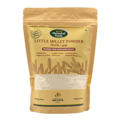 Little Millet Powder | Natural & Stone-Ground | Gluten-Free Healthy Flour | No Preservatives (500g)