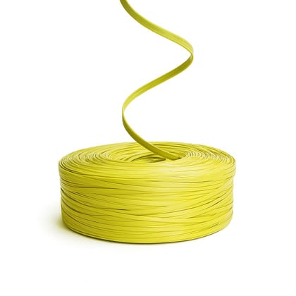 Gardening Twine Rassi Rope (Yellow) – 1 Roll Plastic Roll | Plastic Sutli Roll for Packaging, Craft & Tying | Strong & Durable Packing Rope | Ideal for Household & Industrial Use