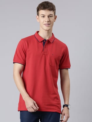Classic Polo Men's Polo Neck Half Sleeve Slim Fit Cotton T Shirt | TOY-NOVA-SALSA SF P
