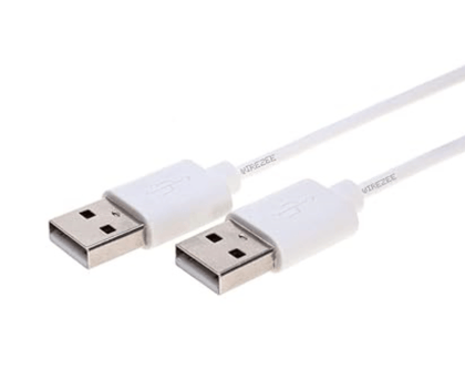 PEARL USB 2.0 Type Cable A Male to A Male Black/White