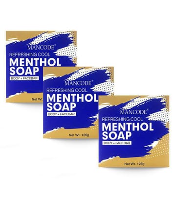 Mancode REFRESHING COOL MENTHOL SOAP Soap 125 g Pack of 3