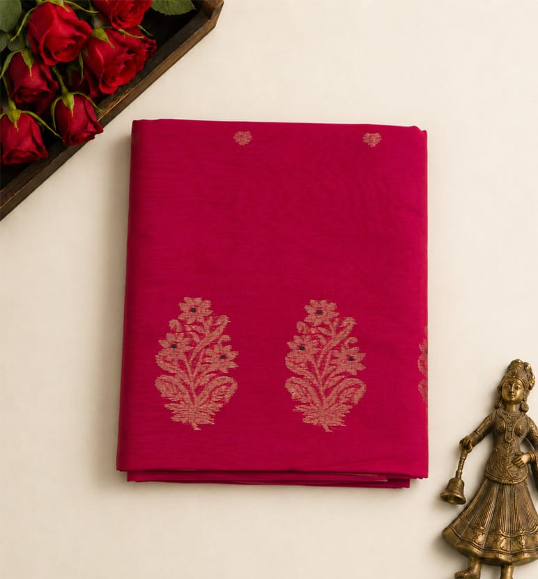 Handloom Chanderi Katan Silk Saree