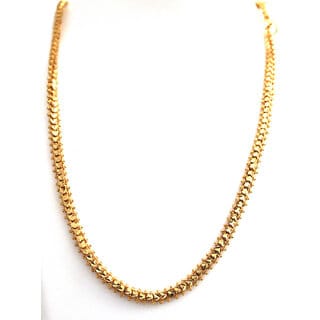 S L Gold 1 Gram Micro Rava Hart Chainc17 Design 24