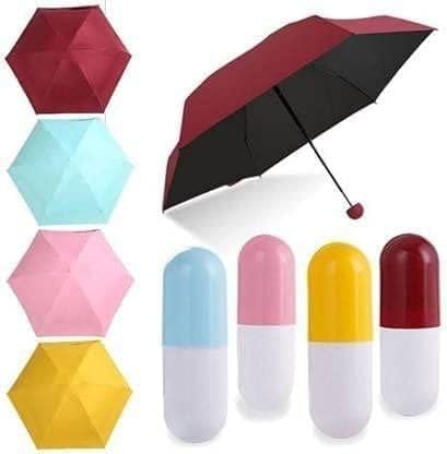 Portable Mini Capsule Umbrella for Sun and Rain