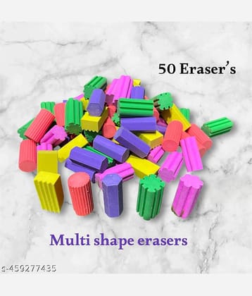 Posshe Toy Eraser Multishaped Pack of 50