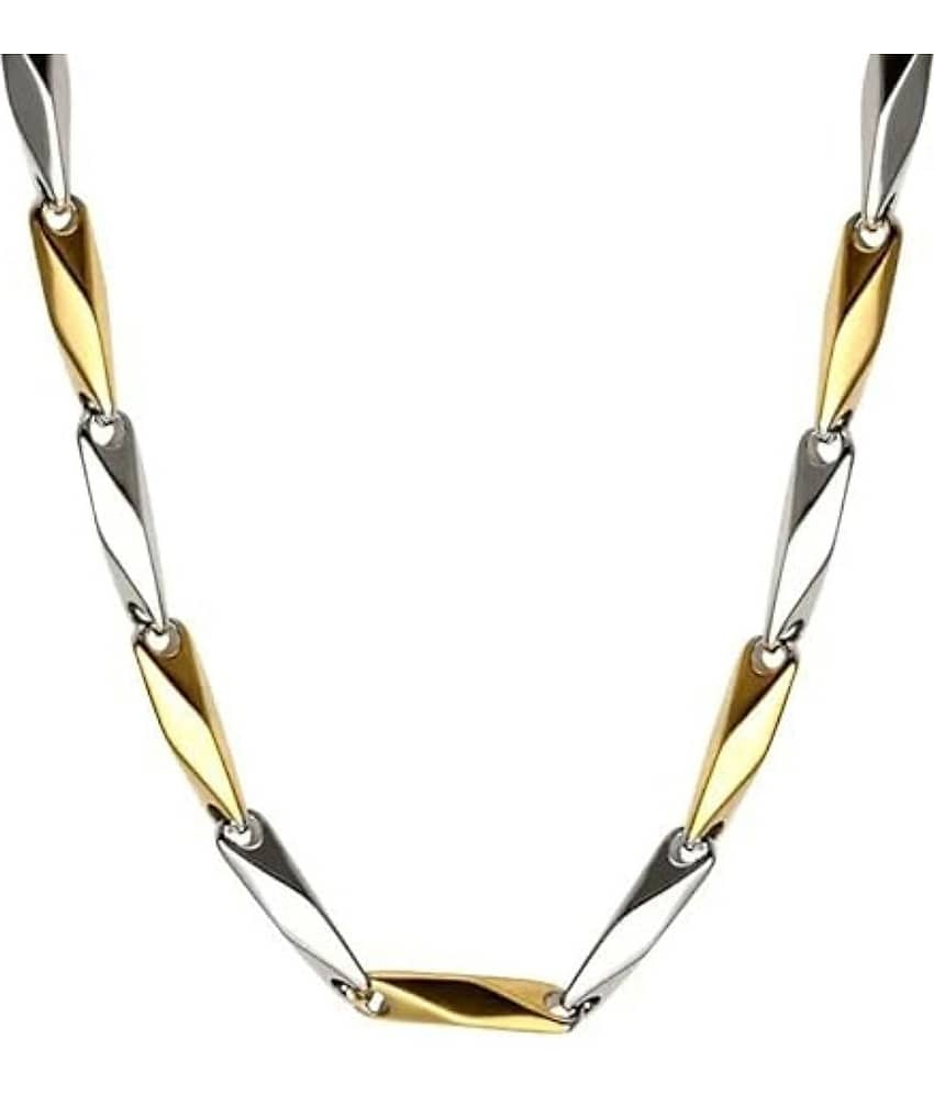 THRIFTKART Gold Plated Stainless Steel Chain ( Pack of 1 )