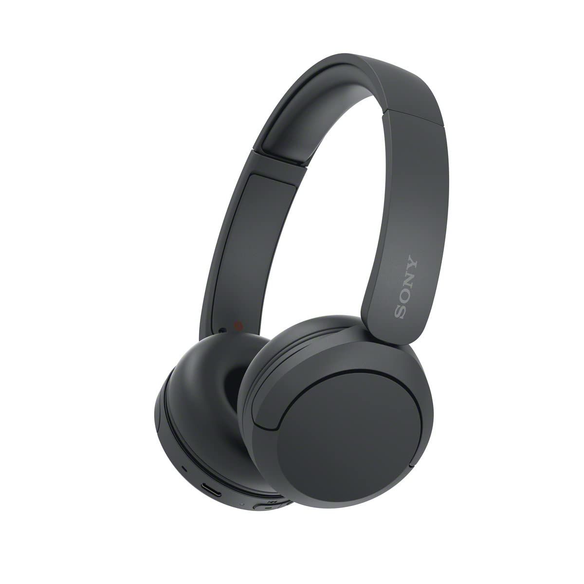 Sony WH-CH520 Wireless Bluetooth Headphones On Ear with Mic, Up to 50Hrs Battery, Quick Charge, DSEE Upscale, Multipoint Connectivity, Voice Assistant, Customized EQ-Black Black / Small