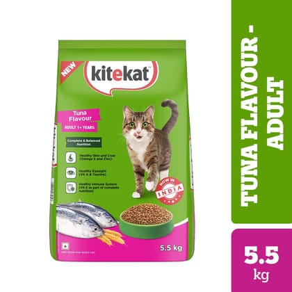 Kitekat Tuna Flavour Adult (1+ Years) Dry Cat Food 5.5kg