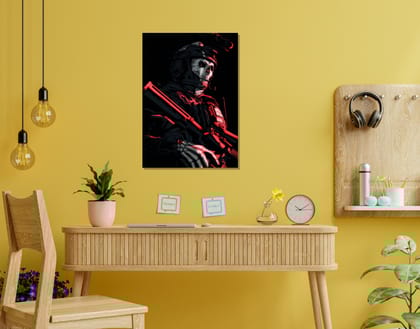 "MONSTER IN THE WILD: Call Of Duty"- Shiny & Sturdy Metallic Poster  Art That Pops & Sticks (Literally!)-A3