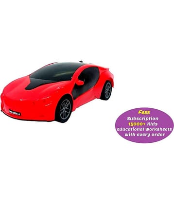 Kidaholic 3D Famous Radio Remote Control High Speed Racing Car Toy for Kids(Random Color) (Free subscription of kids Educational worksheets)
