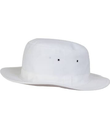Zacharias White Plain Cotton Hats