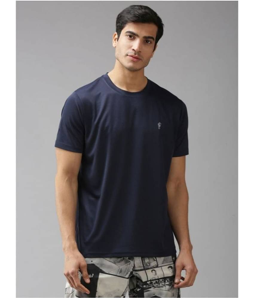 EPPE - Navy Blue Polyester Regular Fit Men's Sports T-Shirt ( Pack of 1 )