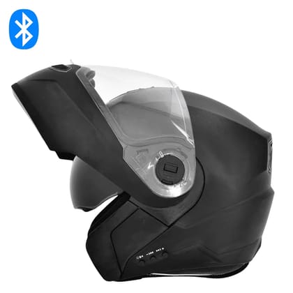 N2 Air Dashing Black Smart Bluetooth Flip-up Double Visor Helmet M-58