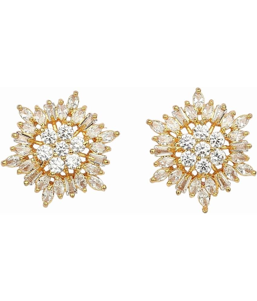 Jewels Corner - White Stud Earrings ( Pack of 1 )