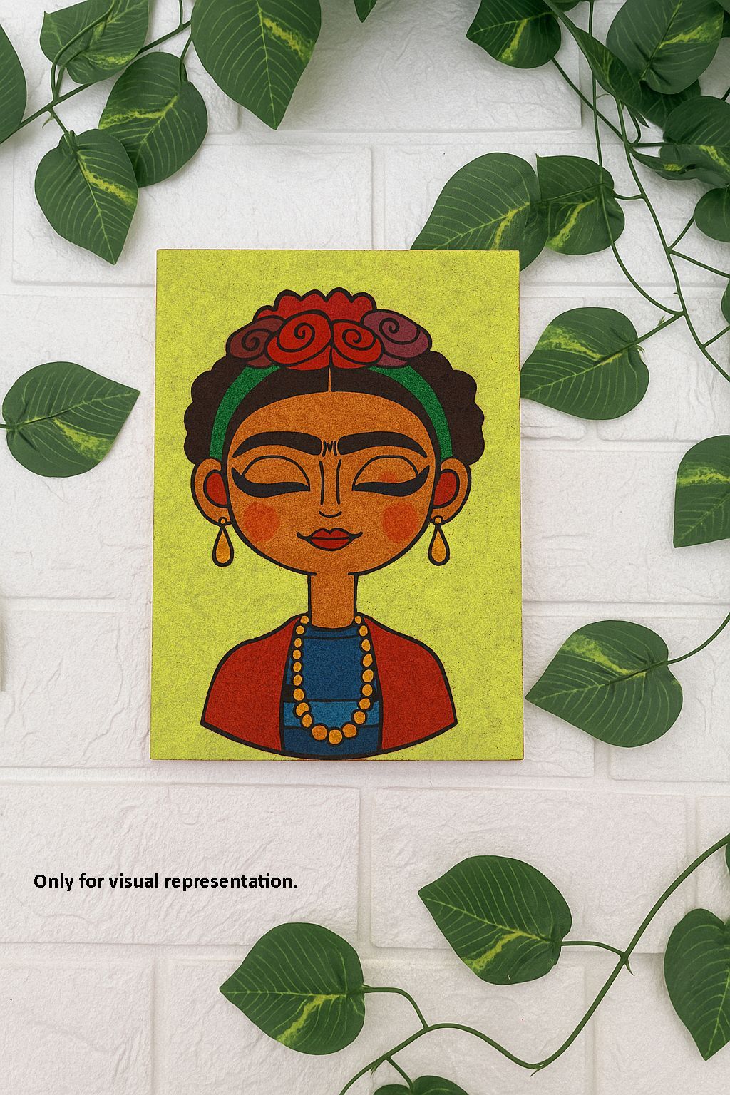 Dbeautify's MDF DIY Frida Kahlo Portrait Painting
