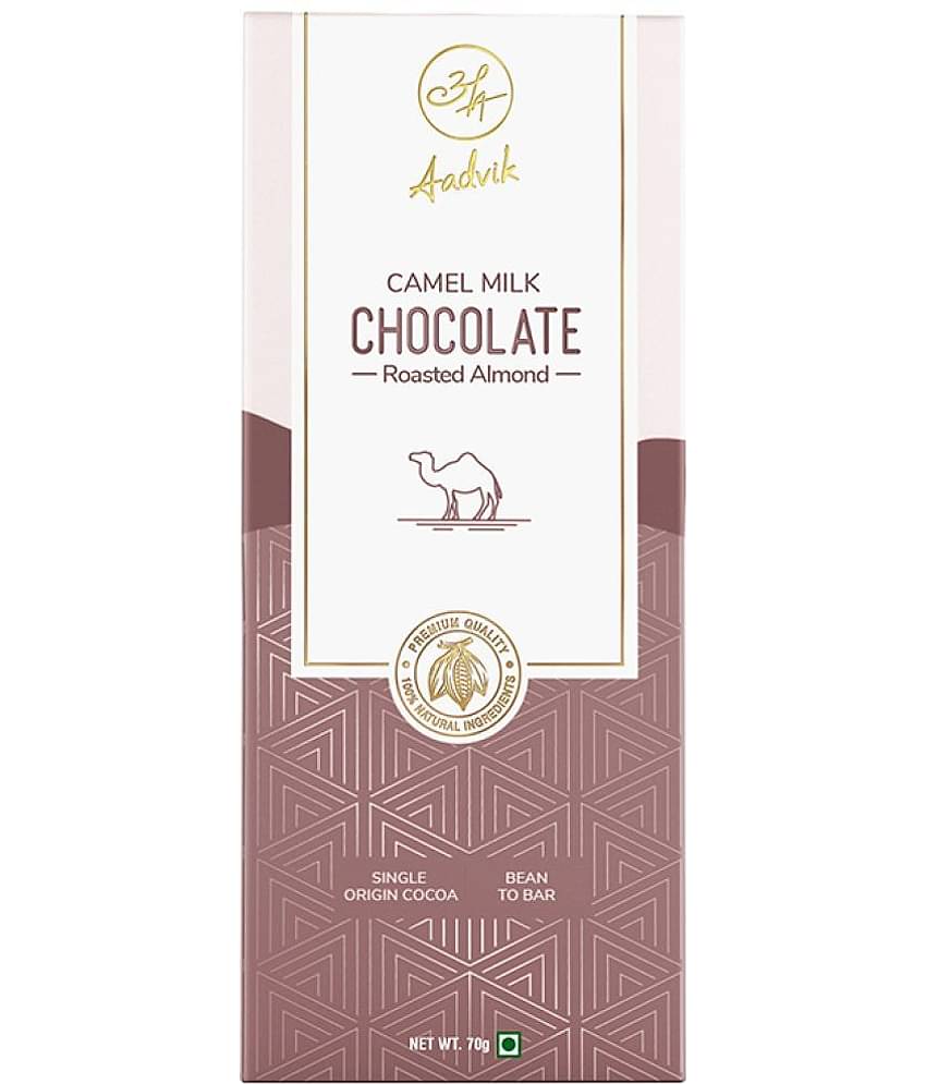 Aadvik Camel Milk Chocolate Roasted Almonds Milk Chocolate 70 g