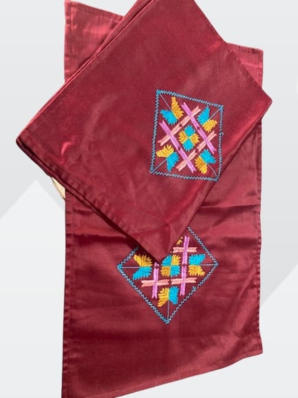 Hand Made Pillow Cover | Maroon