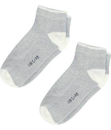 AIR GARB Pack of 2 Men's Cotton Ankle Length Socks ( Grey )