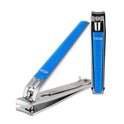 Vega Large Nail Clipper/Nail Cutter for Men & Women, Sharp Professional Nail Cutter for Fingers & Toes, Easy to Use, Travel-Friendly Pedicure & Manicure Tool Glitter, Colour May Vary, (LNC-02) Vega Large Nail Clipper/Nail Cutter for Men & Women, Sharp Pr