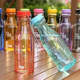 Kudos Enterprise 650ml Leak-Proof Water Bottle - Unbreakable, Food-Grade PC for Sports, Camping & Travel (Assorted Colors)