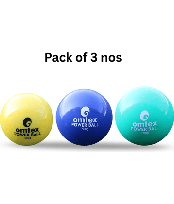 Omtex Multicolor Rubber Cricket Ball ( Pack of 3 )
