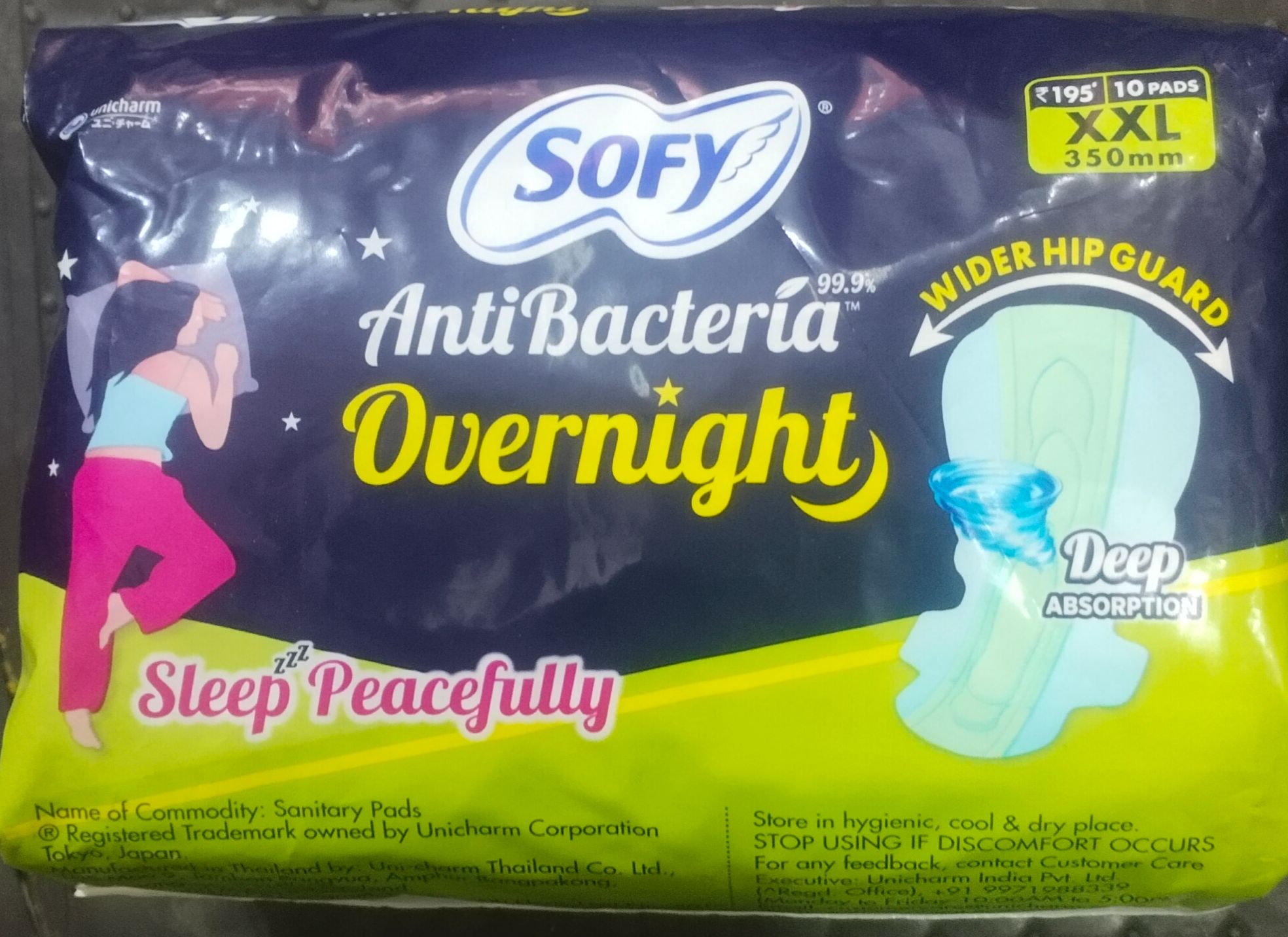 Sofy anti bacteria overnight XXL 350 mm