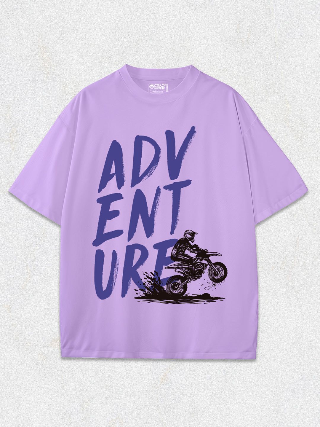 Adventure Mode Oversized T-Shirt-Lilac / S