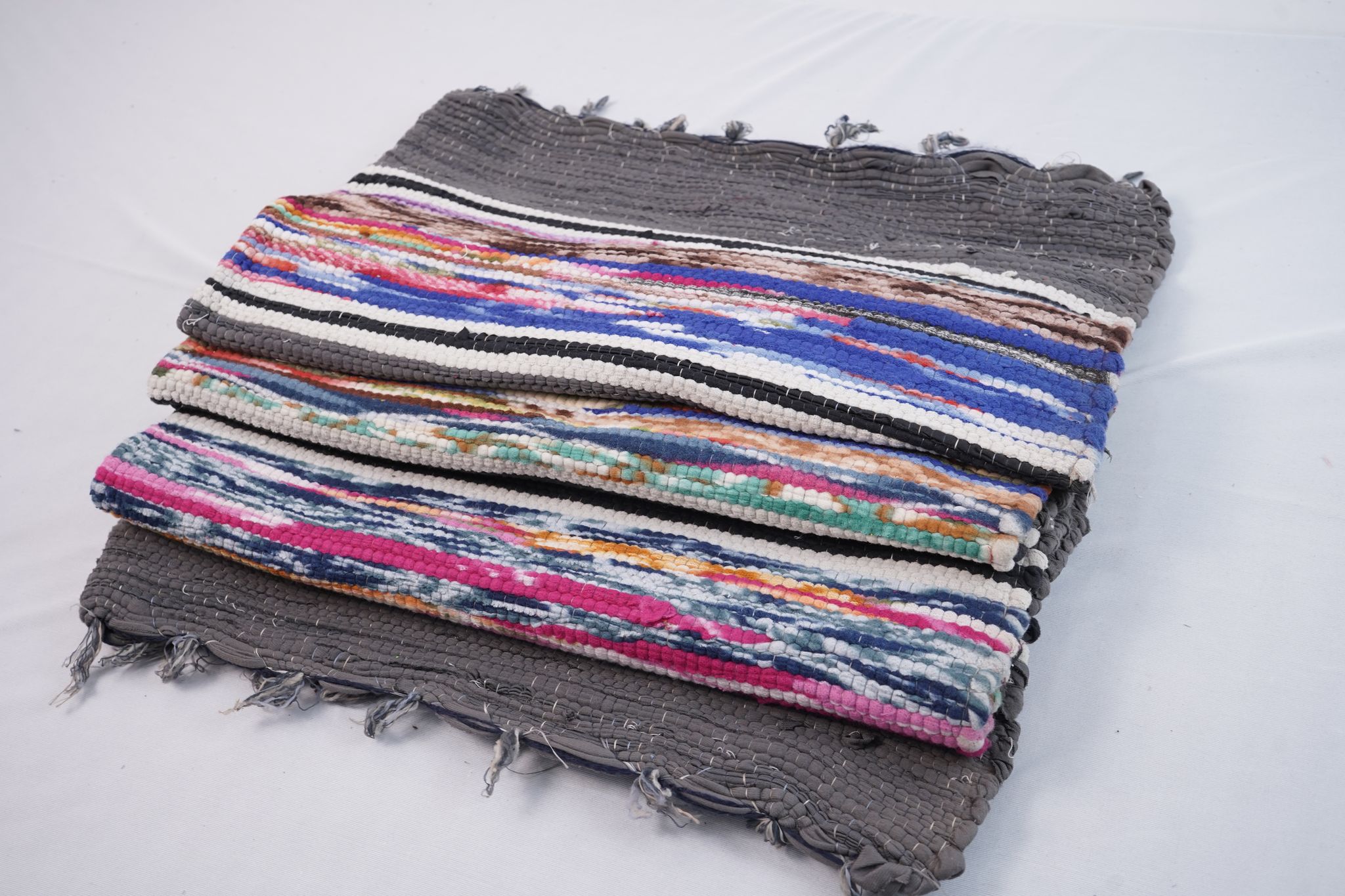 Grey Base Multicolor Handmade Dari