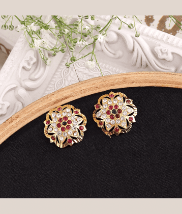 gilher Multi Color Stud Earrings ( Pack of 1 )