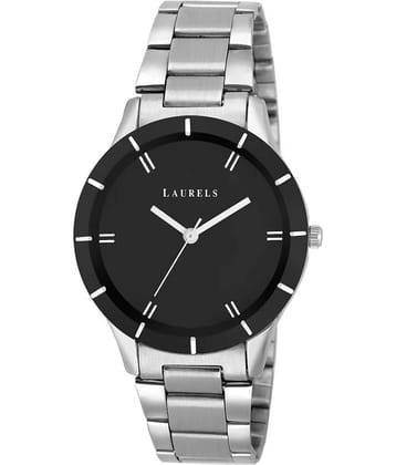Laurels Black Color Analog Women's Watch With Metal Chain:  LWW-COLORS-II-020707